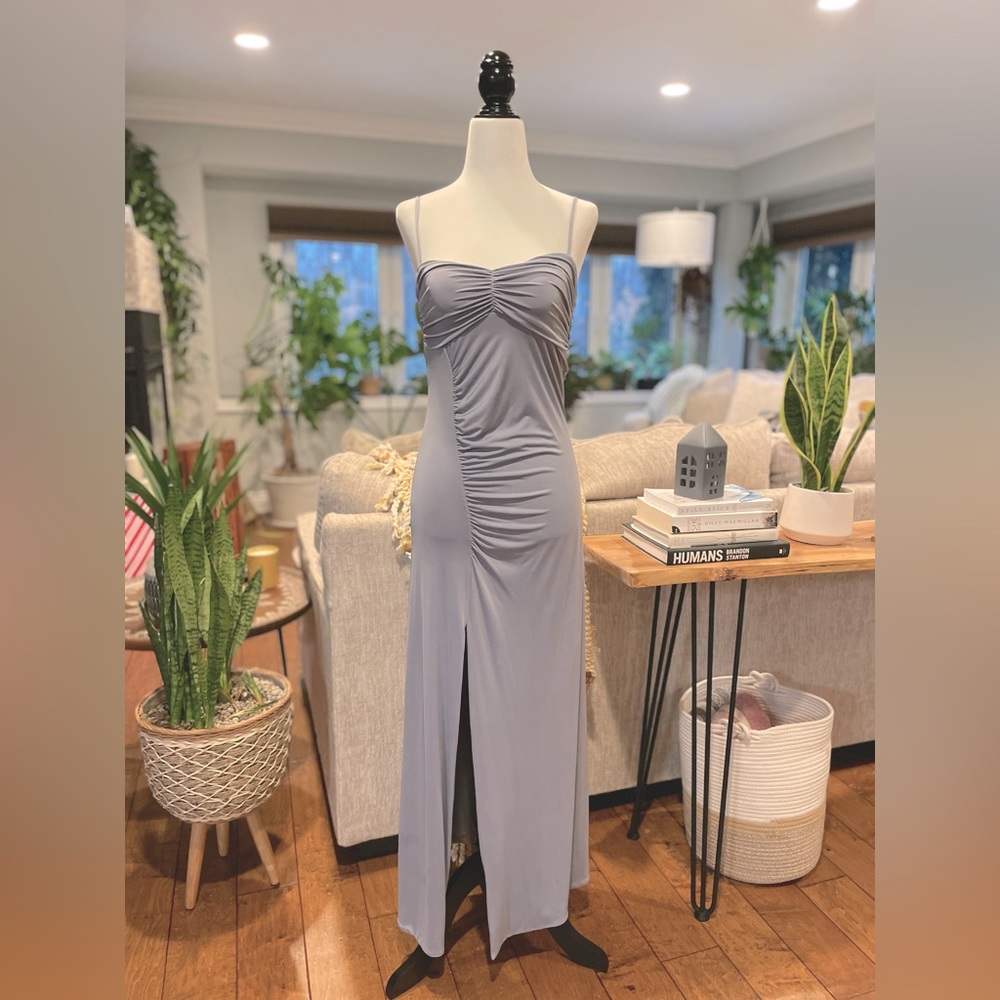 rk Evening Maxi Dress with Leg Slit